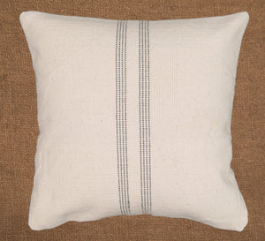 Hand woven scatter cushion cover  60 x 60cm - Central Stripe