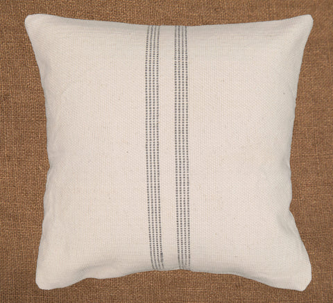 Hand woven scatter cushion cover  60 x 60cm - Central Stripe