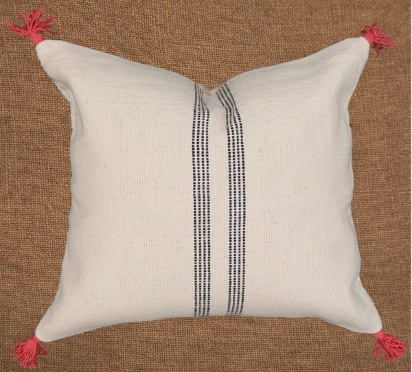 Hand woven scatter cushion cover  60 x 60cm - Central Stripe