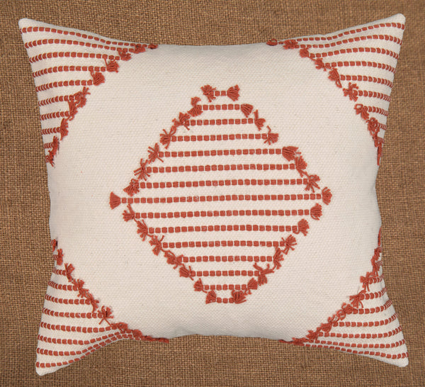 Hand woven scatter cushion cover  60 x 60cm - Diamond Pattern