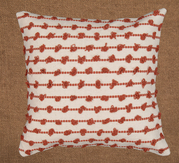 Hand woven scatter cushion cover  60 x 60cm - bobbles in various colours